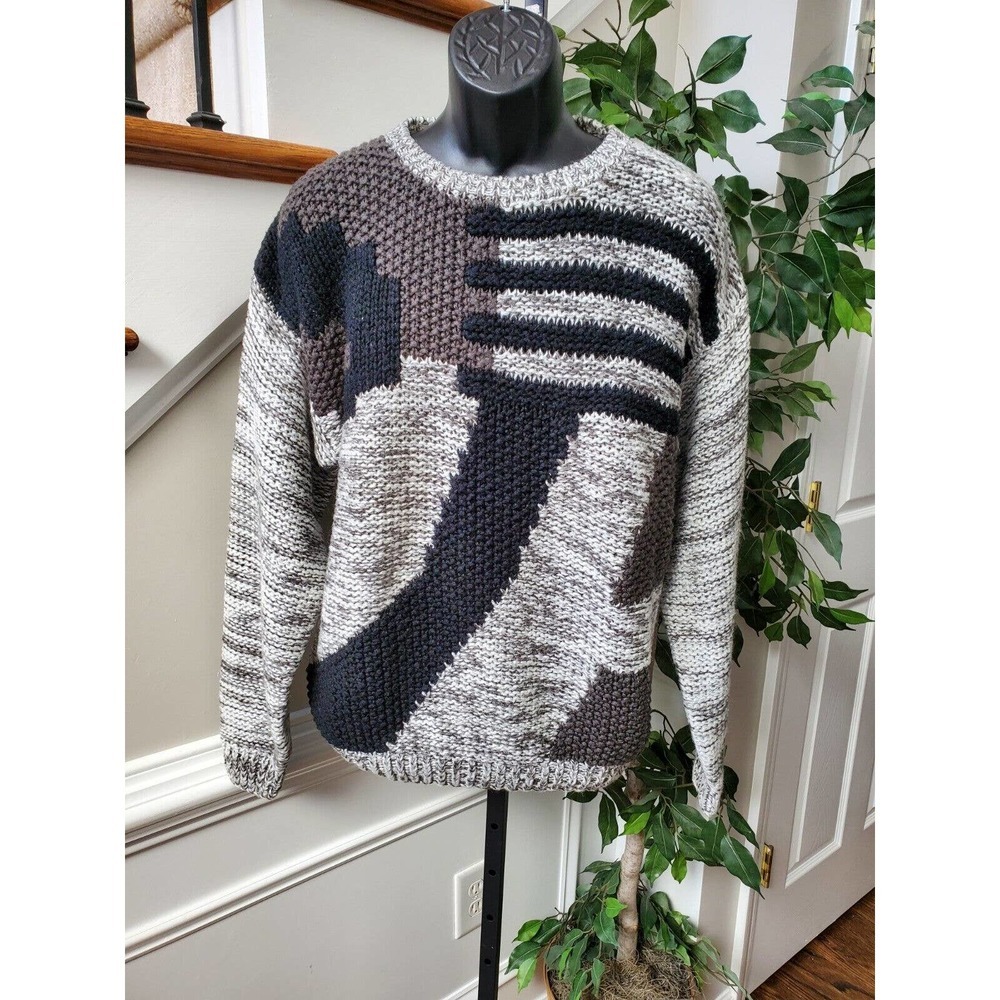 Vintage Avenue by Street Scenes‎ Round Neck Long Sleeve Casual Knit Sweater M
